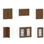 Mueble cocina Kalmar roble marrón 11 pzas madera contrachapada by , Kitchen cabinets - Ref: Foro24-3314918, Price: 716,16 €, ...