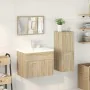 Juego de muebles de baño 4 pzas contrachapada roble Sonoma de , Muebles de baño - Ref: Foro24-3325027, Precio: 231,58 €, Desc...