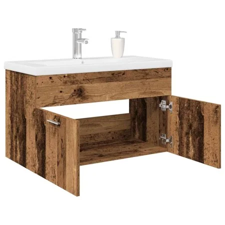 Mueble lavabo con lavabo integrado y grifo madera vieja von , Badezimmermöbel - Ref: Foro24-3328907, Preis: 221,37 €, Rabatt: %