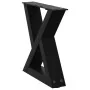 Patas para mesa de centro 2 unidades acero negro 30x(30-31,3)cm by , Table legs - Ref: Foro24-4012676, Price: 64,65 €, Discou...