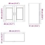 Armario de pared para cocina Porto madera de ingeniería blanca von , Küchenschränke - Ref: Foro24-854067, Preis: 71,84 €, Rab...