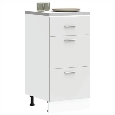 Armario bajo de madera de ingeniería blanco 40x46x81,5 cm von , Küchenschränke - Ref: Foro24-854211, Preis: 85,61 €, Rabatt: %