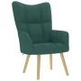 Sillón de relax con taburete tela verde oscuro by , Armchairs - Ref: Foro24-4016783, Price: 139,14 €, Discount: %