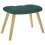 Sillón de relax con taburete tela verde oscuro by , Armchairs - Ref: Foro24-4016783, Price: 139,14 €, Discount: %