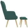 Sillón de relax con taburete tela verde oscuro by , Armchairs - Ref: Foro24-4016783, Price: 139,14 €, Discount: %