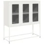 Aparador de acero laminado en frío blanco 100,5x39x107 cm de , Aparadores - Ref: Foro24-853409, Precio: 133,67 €, Descuento: %
