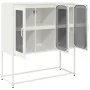 Aparador de acero laminado en frío blanco 100,5x39x107 cm de , Aparadores - Ref: Foro24-853409, Precio: 133,67 €, Descuento: %