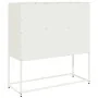 Aparador de acero laminado en frío blanco 100,5x39x107 cm de , Aparadores - Ref: Foro24-853409, Precio: 133,67 €, Descuento: %