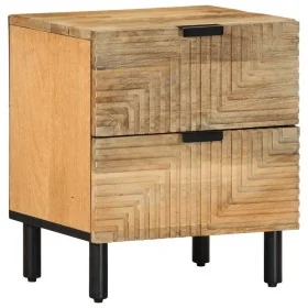 Mesilla de noche marrón 40x33x46 cm madera maciza mango von , Nachttische - Ref: Foro24-4017718, Preis: 79,52 €, Rabatt: %