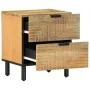 Mesilla de noche marrón 40x33x46 cm madera maciza mango by , Nightstands - Ref: Foro24-4017718, Price: 79,50 €, Discount: %