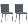Sillas de comedor 2 unidades terciopelo gris oscuro de , Sillas de comedor - Ref: Foro24-4101210, Precio: 86,68 €, Descuento: %