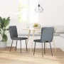 Sillas de comedor 2 unidades terciopelo gris oscuro de , Sillas de comedor - Ref: Foro24-4101210, Precio: 86,68 €, Descuento: %