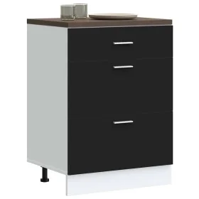 Mueble bajo de cocina de madera de ingeniería negra von , Küchenschränke - Ref: Foro24-854251, Preis: 109,80 €, Rabatt: %