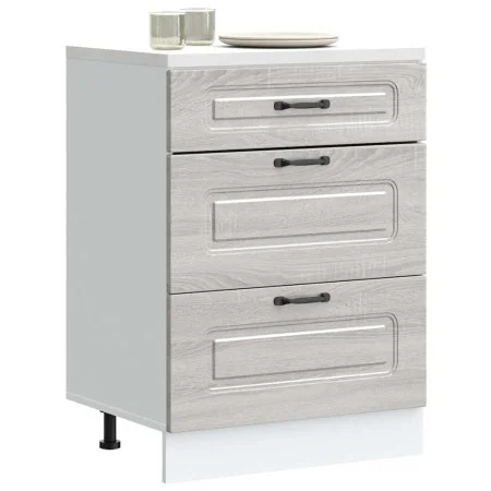 Mueble bajo de cocina Kalmar gris sonoma madera de ingeniería de , Armarios de cocina - Ref: Foro24-854285, Precio: 120,92 €,...