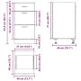 Armario bajo de madera de ingeniería madera vieja 40x46x81,5 cm de , Armarios de cocina - Ref: Foro24-854218, Precio: 89,61 €...