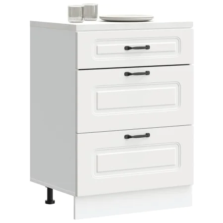 Mueble bajo de cocina Kalmar madera de ingeniería blanca de , Armarios de cocina - Ref: Foro24-854279, Precio: 120,30 €, Desc...
