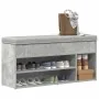 Banco zapatero madera de ingeniería gris hormigón 102x30,5x45cm de , Zapateros y organizadores de calzado - Ref: Foro24-85913...