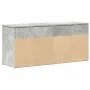 Banco zapatero madera de ingeniería gris hormigón 102x30,5x45cm de , Zapateros y organizadores de calzado - Ref: Foro24-85913...
