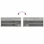 Banco zapatero madera de ingeniería gris hormigón 102x30,5x45cm de , Zapateros y organizadores de calzado - Ref: Foro24-85913...