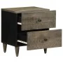 Mesitas noche 2 uds madera maciza mango gris claro 40x33x46 cm by , Nightstands - Ref: Foro24-4017791, Price: 126,22 €, Disco...