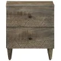 Mesitas noche 2 uds madera maciza mango gris claro 40x33x46 cm by , Nightstands - Ref: Foro24-4017791, Price: 126,22 €, Disco...