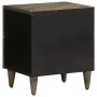 Mesitas noche 2 uds madera maciza mango gris claro 40x33x46 cm by , Nightstands - Ref: Foro24-4017791, Price: 126,22 €, Disco...
