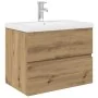 Mueble para lavabo con lavabo integrado y grifo roble artesanal von , Badezimmerwaschtische - Ref: Foro24-3328932, Preis: 199...