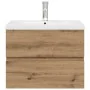 Mueble para lavabo con lavabo integrado y grifo roble artesanal von , Badezimmerwaschtische - Ref: Foro24-3328932, Preis: 199...