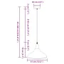 Lámpara colgante regulable en altura E27 verde brillante Ø 31cm by , Lamps - Ref: Foro24-4103437, Price: 35,33 €, Discount: %
