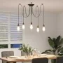 Lámpara colgante con 5 portalámparas E27 metal negro by , Lamps - Ref: Foro24-4103454, Price: 35,51 €, Discount: %