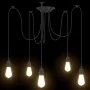 Lámpara colgante con 5 portalámparas E27 metal negro by , Lamps - Ref: Foro24-4103454, Price: 35,51 €, Discount: %