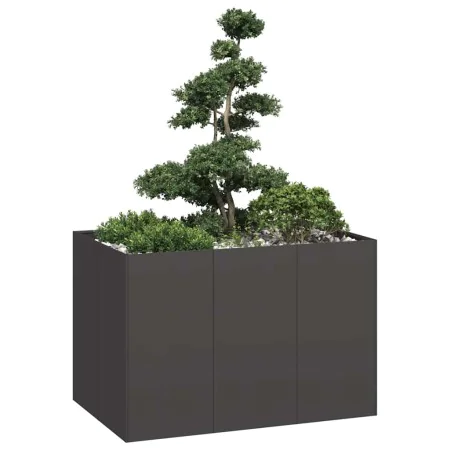 Jardinera acero negro 120x80x80 cm de , Maceteros y jardineras - Ref: Foro24-860787, Precio: 147,10 €, Descuento: %