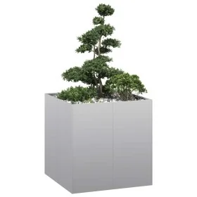 Jardinera 80x80x80 cm de acero galvanizado by , Pots and planters - Ref: Foro24-860785, Price: 96,76 €, Discount: %