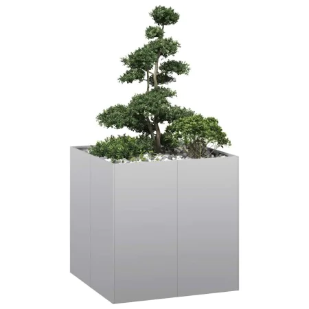 Jardinera 80x80x80 cm de acero galvanizado by , Pots and planters - Ref: Foro24-860785, Price: 100,15 €, Discount: %