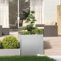 Jardinera 80x80x80 cm de acero galvanizado by , Pots and planters - Ref: Foro24-860785, Price: 100,15 €, Discount: %