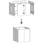 Jardinera 80x80x80 cm de acero galvanizado by , Pots and planters - Ref: Foro24-860785, Price: 100,15 €, Discount: %