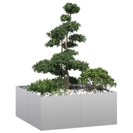 Jardinera 100x100x40 cm de acero galvanizado de , Maceteros y jardineras - Ref: Foro24-860820, Precio: 77,86 €, Descuento: %