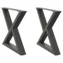 Patas para mesa de centro 2 uds acero antracita 60x(42-43,3) cm von , Tischbeine - Ref: Foro24-4012710, Preis: 82,95 €, Rabat...