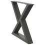 Patas para mesa de centro 2 uds acero antracita 60x(42-43,3) cm von , Tischbeine - Ref: Foro24-4012710, Preis: 82,95 €, Rabat...