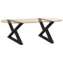 Patas para mesa de centro 2 uds acero negro 70x(42-43,3) cm by , Table legs - Ref: Foro24-4012712, Price: 79,61 €, Discount: %