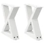 Patas para mesa de centro 2unidades acero blanco 40x(30-31,3)cm von , Tischbeine - Ref: Foro24-4012681, Preis: 65,97 €, Rabat...