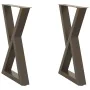 Patas para mesa de comedor 2 uds acero natural 50x(72-73,3) cm by , Table legs - Ref: Foro24-4012719, Price: 101,39 €, Discou...