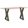 Patas para mesa de comedor 2 uds acero natural 50x(72-73,3) cm by , Table legs - Ref: Foro24-4012719, Price: 101,39 €, Discou...