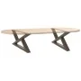 Patas para mesa centro 2 uds acero natural 70x(30-31,3)cm acero von , Tischbeine - Ref: Foro24-4012695, Preis: 78,64 €, Rabat...
