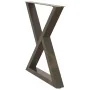 Patas para mesa de comedor 2 uds acero natural 70x(72-73,3) cm by , Table legs - Ref: Foro24-4012727, Price: 128,87 €, Discou...