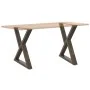 Patas para mesa de comedor 2 uds acero natural 80x(72-73,3) cm von , Tischbeine - Ref: Foro24-4012731, Preis: 120,13 €, Rabat...