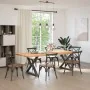 Patas para mesa de comedor 2 uds acero blanco 90x(72-73,3) cm by , Table legs - Ref: Foro24-4012733, Price: 129,77 €, Discoun...