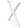 Patas para mesa de comedor 2 uds acero blanco 90x(72-73,3) cm by , Table legs - Ref: Foro24-4012733, Price: 129,77 €, Discoun...