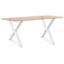 Patas para mesa de comedor 2 uds acero blanco 90x(72-73,3) cm by , Table legs - Ref: Foro24-4012733, Price: 129,77 €, Discoun...