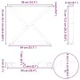Patas para mesa de comedor 2 uds acero blanco 90x(72-73,3) cm by , Table legs - Ref: Foro24-4012733, Price: 129,77 €, Discoun...